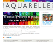 Tablet Screenshot of biennale-aquarelle.com